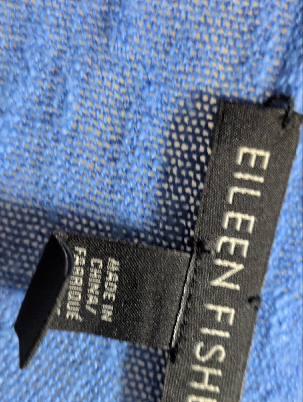 Eileen Fisher Soft Periwinkle Draped And Open Front Cardigan- Size M - Picture 2 of 4